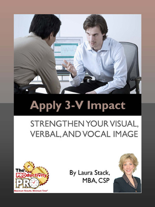 Title details for Apply 3-V Impact by Laura Stack - Available